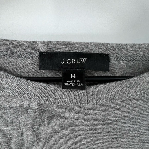 Bundle of 2 J. CREW Size Medium Tops Green Long Sleeve T-Shirt Gray 3/4 Sleeve - Picture 2 of 9